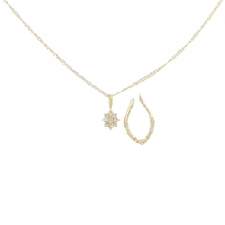 K18YG 2WAY Dây chuyền kim cương 0.12CT - Hàng hiệu Authentic 860589