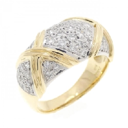 Nhẫn kim cương K18YG/PT900 0.63CT