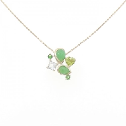 K10YG Đá màu Dây chuyền - Hàng hiệu Chính hãng