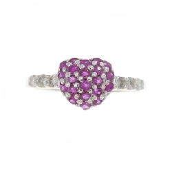 Nhẫn Ruby hình trái tim K18WG 0.30CT - Hàng hiệu Chính hãng 846832