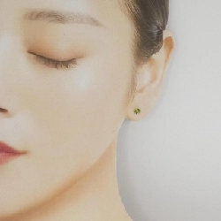 K18YG Tourmaline Bông tai - Hàng hiệu Chính hãng 868778