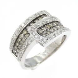 Nhẫn kim cương K18WG/K18BG 0.35CT - Hàng hiệu Authentic