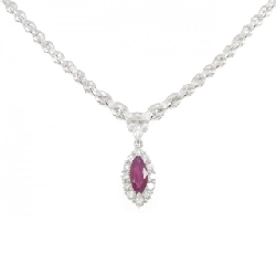 Dây chuyền ruby PT850 1.93CT xuất xứ từ Myanmar - Hàng hiệu Authentic