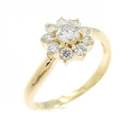 Nhẫn kim cương hoa K18YG 0.51CT - Hàng hiệu Authentic