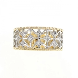 Nhẫn kim cương K18YG/PT900 0.16CT 670249