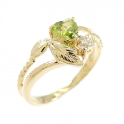 Nhẫn Peridot K18YG hình trái tim