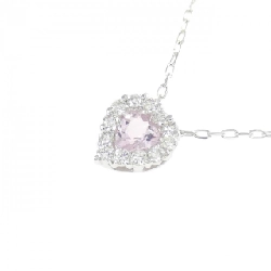 K18WG Heart Morganite Necklace - Hàng hiệu Authentic 857832