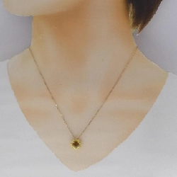 K18YG Hoa Garnet Dây Chuyền 0.98CT - Hàng hiệu Chính hãng 858186