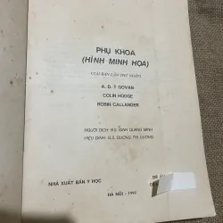 PHỤ KHOA HÌNH MİNH HỌA, A.D.T.Govan,C.Hodge-R.Callander, 1995 569822
