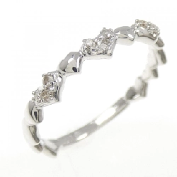 Nhẫn kim cương hình trái tim K10WG 0.09CT - Hàng hiệu Chính hãng