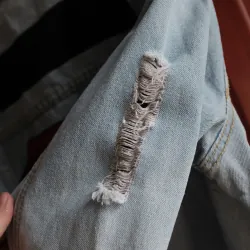 Áo Khoác Jean Nam, in hình Superman độc đáo sau lưng 701738