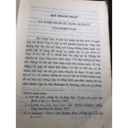 Bọt tháng ngày 1998 mới 60% ố vàng tróc gáy Boris Vian HPB0906 SÁCH VĂN HỌC 163109