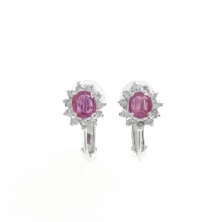 K14WG Bông tai Sapphire 1.36CT - Hàng hiệu Chính hãng