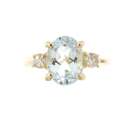 Nhẫn Aquamarine K18YG 1.22CT - Hàng hiệu Chính hãng 853503