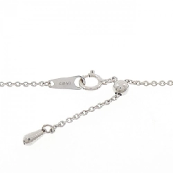 K18WG Dây chuyền kim cương chéo 1.14CT - Hàng hiệu Chính hãng 858461