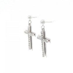 K18WG Bông tai kim cương chéo 0.44CT - Hàng hiệu Chính hãng 871274