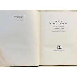 The Art of John. S. Loxton (copy signed by Mrs. Loxton) 128001