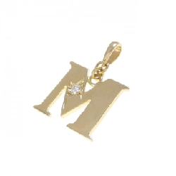 K18YG Chữ cái M Dây chuyền kim cương - Hàng hiệu Chính hãng