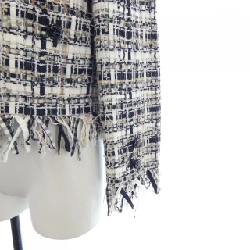 Áo khoác không cổ CHANEL 634536