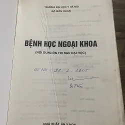 BỆNH HỌC NGOẠI KHOA (NỘI DUNG ÔN THI SAU ĐẠI HỌC): 250 trang khổ lớn  995560