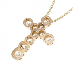 K18PG/K18YG Dây chuyền kim cương chéo 0.51CT - Hàng hiệu Chính hãng 856995