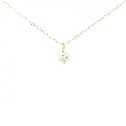 K18YG Solitaire Dây chuyền kim cương 0.05CT - Hàng hiệu Chính hãng