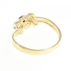 Nhẫn ngọc trai Akoya K18YG hình ruy băng 5.5mm 669014