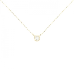 K18YG Solitaire Dây chuyền kim cương 0.05CT - Hàng hiệu Chính hãng