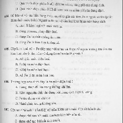 Tuyển Tập Câu Hỏi Trắc Nghiệm Hóa Học Trung Học Phổ Thông Xưa 8099