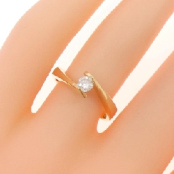 Nhẫn kim cương K18YG 0.15CT 672390