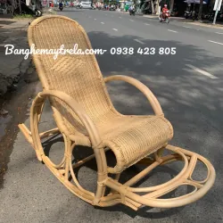 Ghế bập bênh thư giãn đan kín mây tre 928680