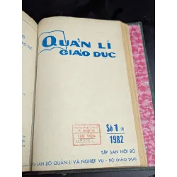 Tập san quản lý giáo dục - năm 1980 ( từ số 1 đến số 10 , có 1 số đôi ) 590923