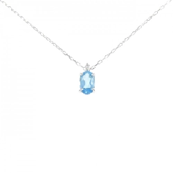 K10WG Blue Topaz Necklace - Hàng hiệu Authentic