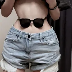 Pass quần short jean nữ  750952