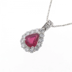 Dây chuyền ruby PT900/PT850 0.54CT - Hàng hiệu Chính hãng 860815
