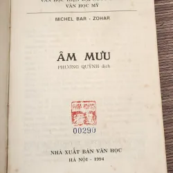 Tiểu thuyết Mỹ: ÂM MƯU (Michel Barzohar) - 434 trang  784746
