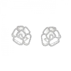 Bông tai kim cương 750WG - Hàng hiệu Authentic