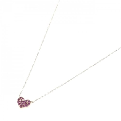 K10YG Heart Ruby Necklace - Hàng hiệu Authentic 857120