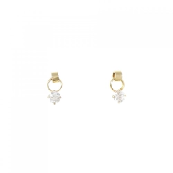 K18YG Bông tai Cubic - Hàng hiệu Chính hãng