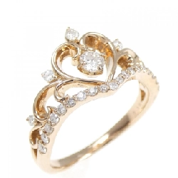 Nhẫn kim cương hình trái tim K18PG 0.30CT