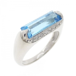 Nhẫn Blue Topaz PT900 2.07CT
