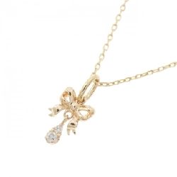 K10YG Ruy băng Dây chuyền kim cương - Hàng hiệu Chính hãng 857885