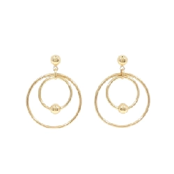 K18YG Bông tai - Hàng hiệu Chính hãng