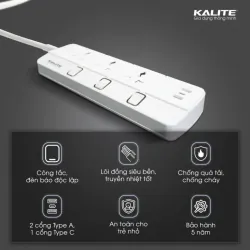 ⚡ KALITE KPS03 – Ổ cắm điện đa năng cho gia đình 783720