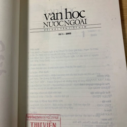 Tạp Chí Văn Học Nước Ngoài - Số 1 2003 538894