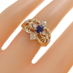 Nhẫn Sapphire K18YG 0.41CT - Hàng hiệu Chính hãng 855477