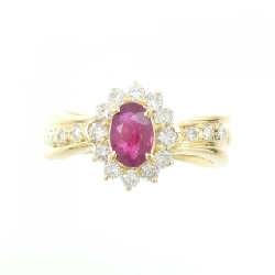 Nhẫn ruby K18YG 673517