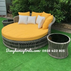 Giường tròn hồ bới mây nhựa 531611