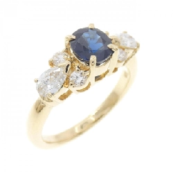 Nhẫn Sapphire K18YG 0.99CT - Hàng hiệu Chính hãng