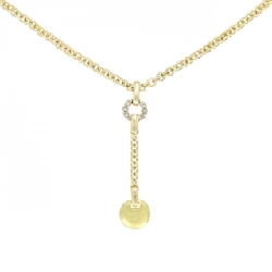 Dây chuyền kim cương 750YG/750WG - Hàng hiệu Authentic